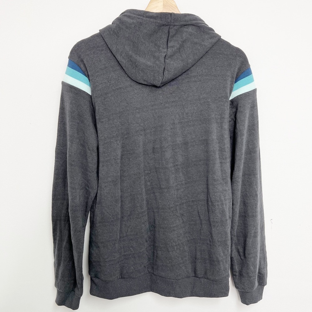 Marine Layer Banks Pullover Hoodie in Black Iris Sz S NWT - Picture 4 of 13